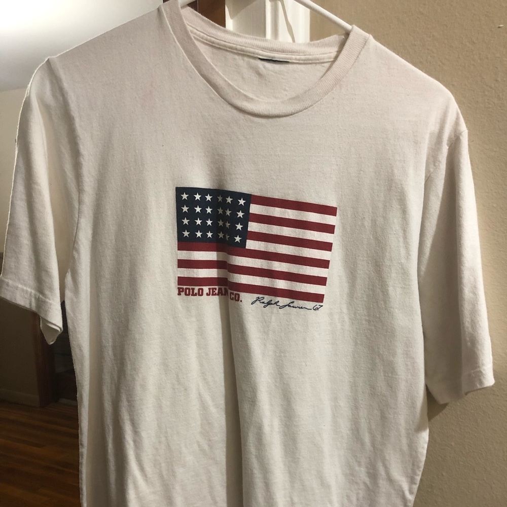 Polo Ralph Lauren American Flag T-Shirt White